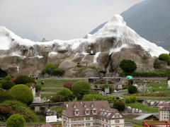 Überblick: der Freizeitpark „Swissminiatur” (Melide, Schweiz).