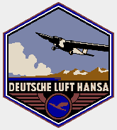 Werbung der Deutsche Luft Hansa.