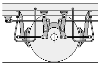 Bremsumlenk–Konstruktion.