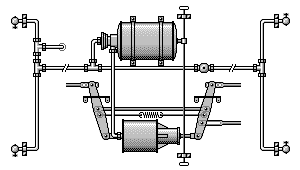 Schematische Skizze des Verlaufs der Luftleitungen.