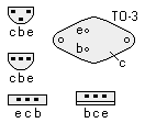 Transistoren: Anschlussbelegung.