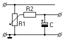 Widerstand–Kondensator–Glied.