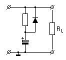 Schaltplan: Ladeschaltung für Kondensator.