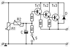 Schaltplan: elektronisches Schwungrad.