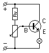 Schaltbild: Emitter–Folgeschaltung.