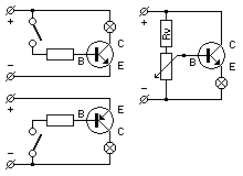 Beispiele: Transistoren in Kollektor– und Emitter–Folge–Schaltung.