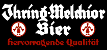 Werbeschild: Ihring–Melchior Bier.