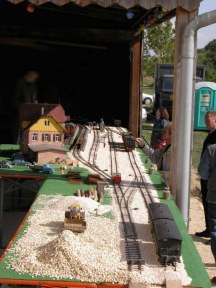 Längsblick über den Güterbahnhof Aalen bei der Veranstaltung 2008 in Dischingen.