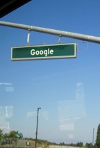 Straßenschild in Mountain View: Google.