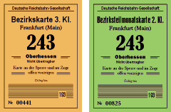 Faksimile: Bezirks– und Bezirksteilmonatskarte.