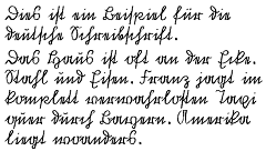 Sütterlin–Schrift: Beispiel 1.