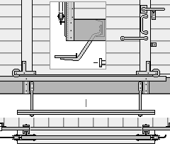 Zeichnung: Schiebetür–Details.