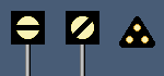 Fahrverbots– beziehungsweise Erlaubnissignale.