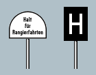 Signalzeichnung: Haltetafeln.