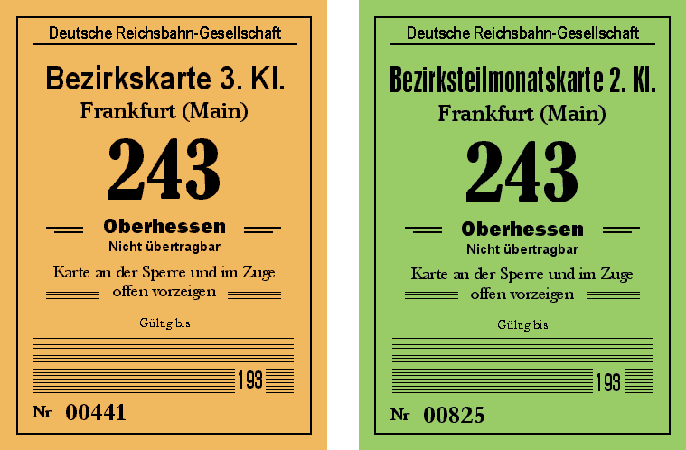 Faksimile: Bezirks– und Bezirksteilmonatskarte.