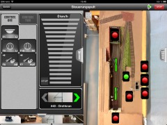 Bildschirmfoto der Z21-Anwendung auf einem iPad.